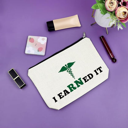 Sazuwu Nurse Appreciation Gifts for Women Makeup Bag Nurses Practitioner Gifts Nurse Graduation Gift for Nursing Student Cosmetic Bag Birthday Thanksgiving Christmas Gifts Cosmetic Travel Pouch