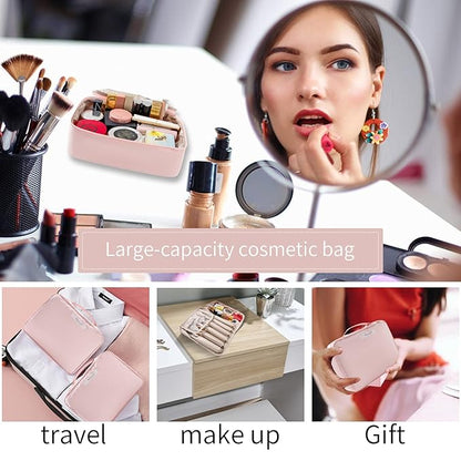 Travel Makeup Bag Cosmetic Bag Makeup Bag Toiletry bag for women and men(Pink)