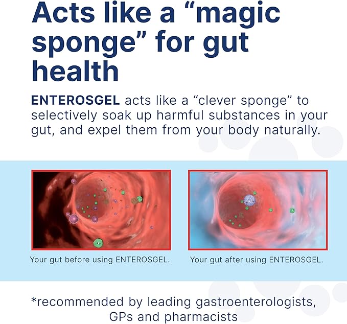 Enterosgel Toxin Binding Gel For Cleansing The Gut 225G (Pack Of 3)