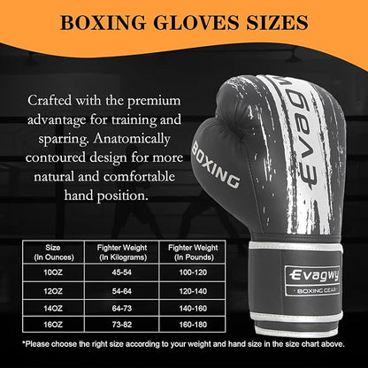 Boxing Gloves for Men and Women，Pro Training Sparring，Suitable for Boxing Kickboxing MMA Fighting，Adult Heavy Punching Bag Gloves，Workout Gloves for Boxing，Muay Thai