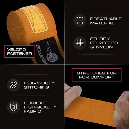BOXERPOINT 180" Ringside Boxing Wraps for Men and Women
