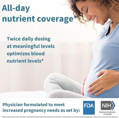 Methylated Prenatal Multivitamin, Folate for MTHFR, High Absorption, Clean Label, Gentle Iron, Choline, Natural Calcium & Magnesium, Vegan Vitamins for Pregnancy, 6 x 60 Tablets, by Igennus