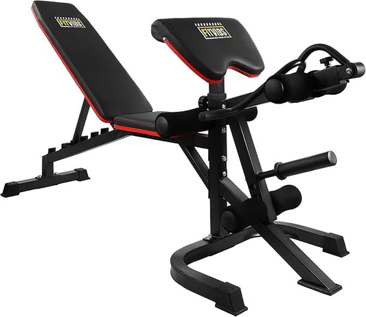 Signature Fitness Multifunctional Workout Station Adjustable Workout Bench 800-Pound Capacity