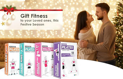 Pilates Workout Cards - 58 Exercise Cards