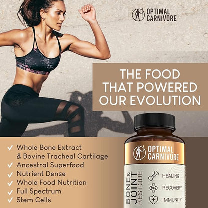 Grass Fed Bone Marrow Supplement & Bovine Tracheal Cartilage, Bone Restore & Joint Health Supplement, Joint Support Supplement, Bone Strength and Bone Fracture Supplement