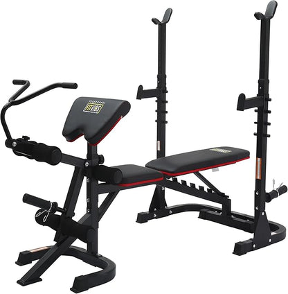 Signature Fitness Multifunctional Workout Station Adjustable Workout Bench 800-Pound Capacity