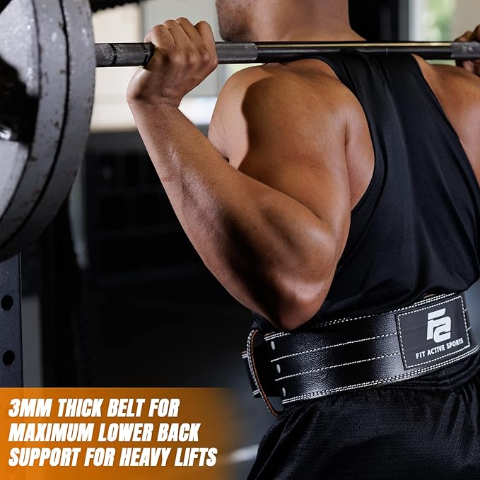 Fit Active Sports Professional Weight Lifting Belt