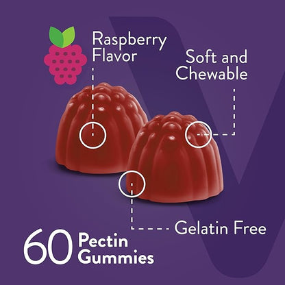Womens Multivitamin Gummies - Immune Support - 12 in 1 Essential Daily Vitamins & Minerals - Vitamin A, C, D3, E, B6, B12, Folic Acid, Biotin, Calcium, Zinc & More - Vegetarian - Raspberry Flavored