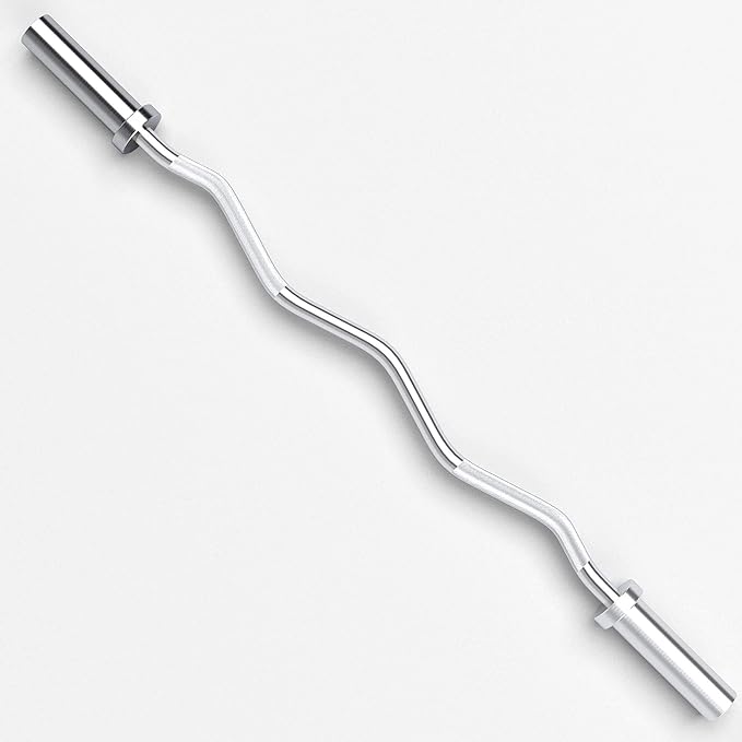 NW Curl Bar 4 Feet Super Curl Barbell 330lb Capacity 2 Inch