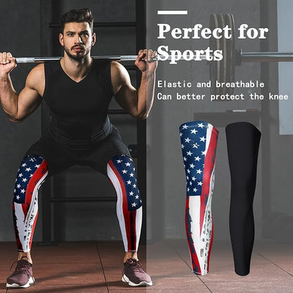 Skylety Compression Leg Sleeve Full Length Leg Sleeves Sports Cycling for Men Women, Running, Basketball