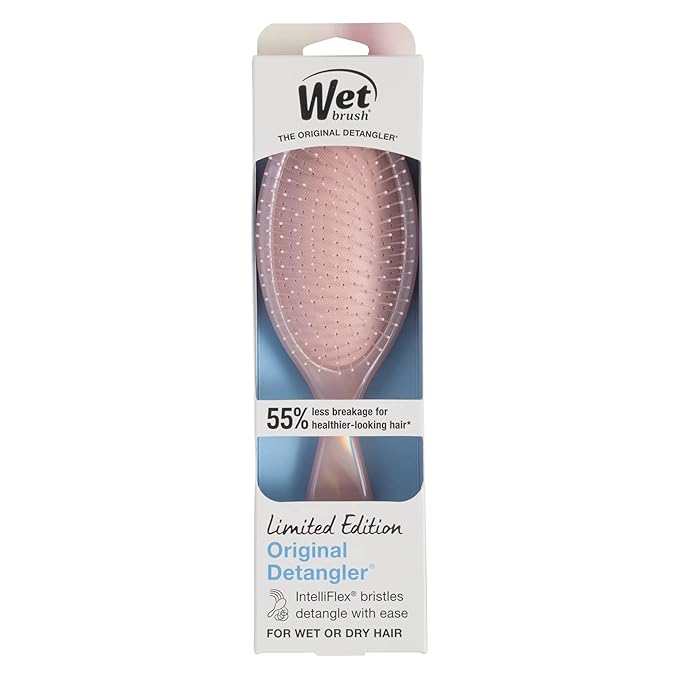 Wet Brush Original Detangler, Bronze (Iridescence Icon), Ultra-Soft IntelliFlex Bristles Glide Through Tangles, Detagnling Hair Brush, All Hair Types (Wet & Dry), Women & Men, Limited Edition