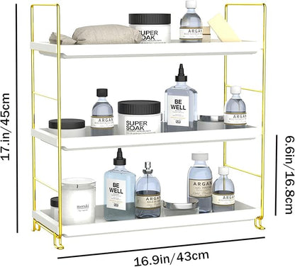FSyueyun 3-Tier Makeup Shelf Organizer
