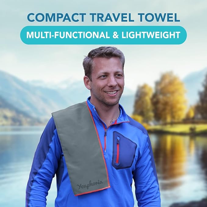 Youphoria Microfiber Travel Towel Fast Drying Lightweight -