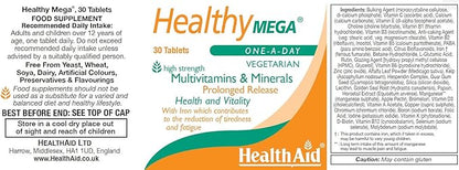 Health Aid Healthy Mega - Prolonged Release 30 Tablets