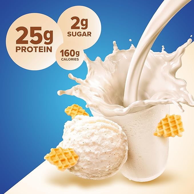 pure protein Powder - Whey, High Protein, Low Sugar, Gluten-Free, Vanilla Cream Flavor - 1 lb (Packaging May Vary) (Pack of 2)