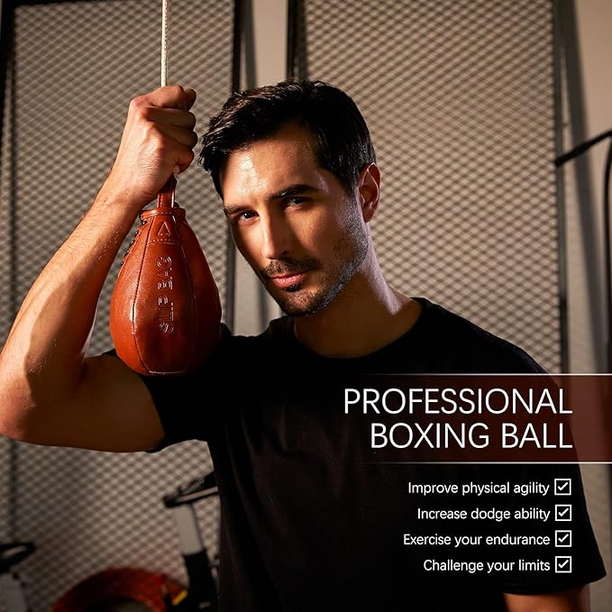 Speed Bag & Slip Ball for Boxing Reflexes & Reaction Practice, Perfect for MMA or Combat Sports