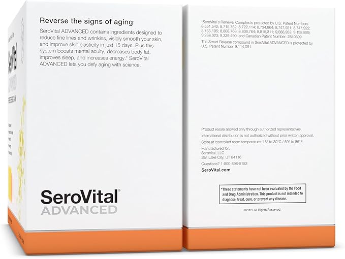 Serovital Advanced for Women - Anti-Aging Supplement for Women - HGH Supplements for Women - Skin Benefits, Energy, and Sleep - 30 Servings