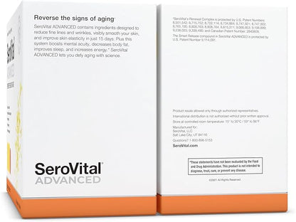 Serovital Advanced for Women - Anti-Aging Supplement for Women - HGH Supplements for Women - Skin Benefits, Energy, and Sleep - 30 Servings
