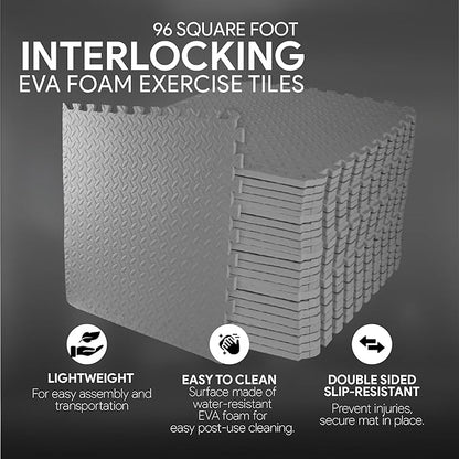 BalanceFrom Puzzle Exercise Mat with EVA Foam Interlocking