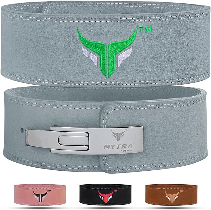 Mytra Fusion Weight Lifting Belt for Men and 10MM Thick 4" wide 100% Genuine