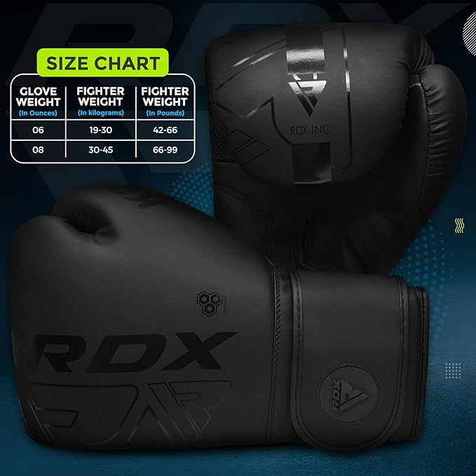RDX Kids Boxing Gloves Sparring and Muay Thai Maya Hide Leather, Kara Patent Pending Junior Training Mitt for Kickboxing, Punching Bag, Focus Pads, MMA, Thai Pad, Double End Ball Punching Gloves
