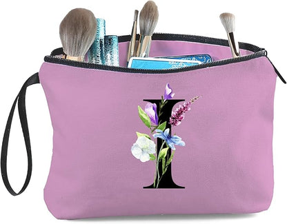 SEAMOON Birthday Inspirational Bridesmaid Proposal Team Small Gifts for Women Mom Aunt Teacher Sister Coworkers Makeup Cosmetic Bag Travel with Mirror Mothers Day Christmas Graduation I