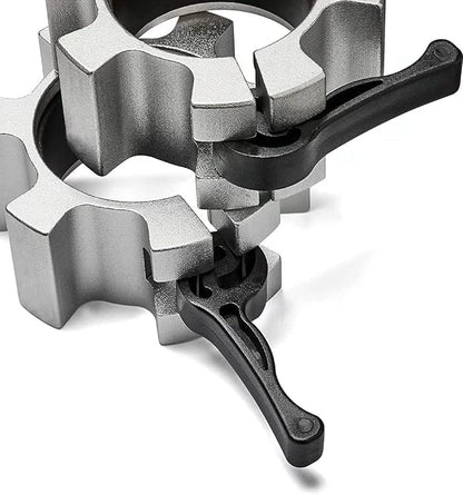 Metal Olympic Barbell Clamps 2inch Heavy Duty Exercise Collars 2" Barbell,Quick 1 Pair