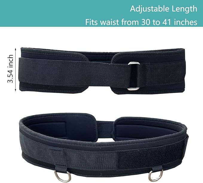Weighted Training Waist Belt for Pulling Sled and Tires