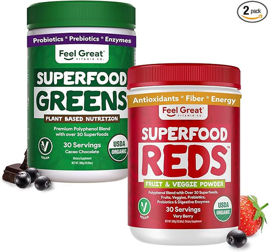 Feel Great Reds and Greens Powder 300 Grams