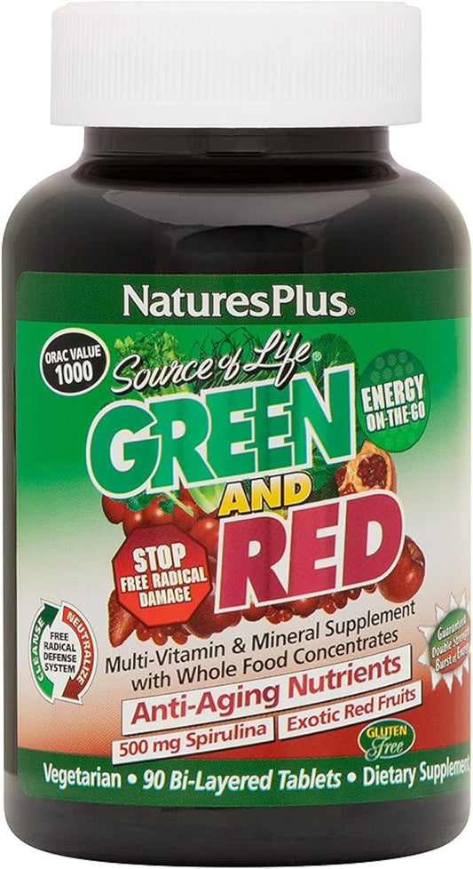 Natures Plus Green and Red Multi Vitamin, 90 CT
