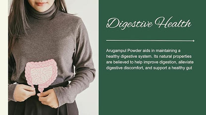 Arugampul Powder (Bermuda Grass/Cynodon dactylon) – Natural Detox & Digestive Support – 100% Pure Herbal Supplement for Immunity, Skin Health, and Overall Well-Being (8 oz)