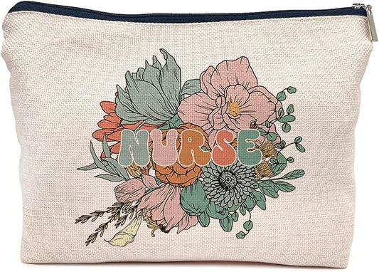 IWXYI Nurse Gifts,Nurse Gifts For Women,Gifts For Nurses,Nurse Makeup Bags With Zipper,Nurse Make Up Bag Zipper Pouch Travel Toiletry Gifts For Women,Nursing Student Gifts