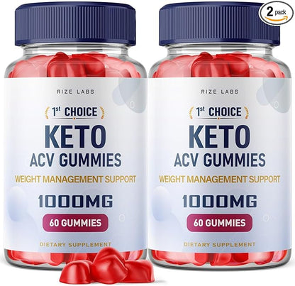 1st Choice Keto ACV Gummies - Advanced Weight Loss Support with Apple Cider Vinegar + ACV Supplement Belly Fat Diet (120 Gummies)