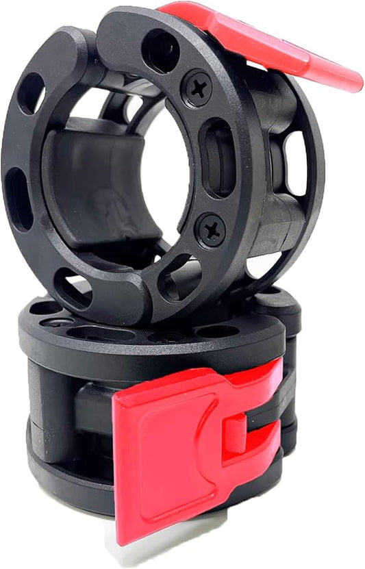 Clout Fitness Olympic Barbell Clamps Collars Quick Release 2 Inch