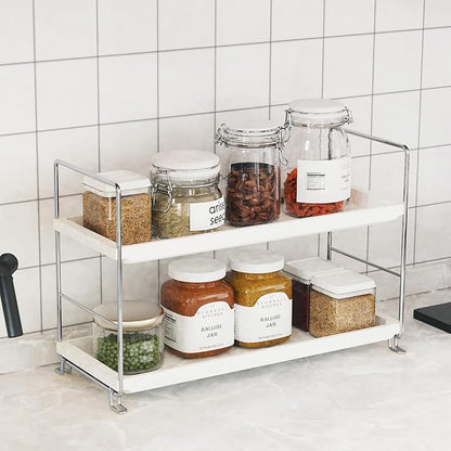 FSyueyun 2-Tier Makeup Shelf Organizer for Vanity