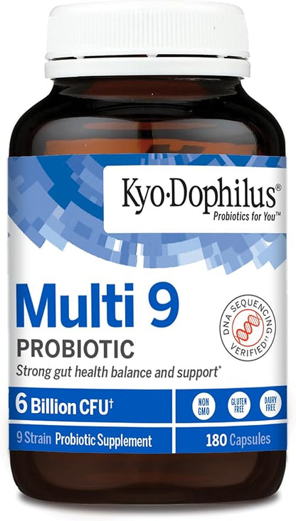 Kyo-Dophilus Multi-9 Probiotic, for Strong Gut Health Balance and Support, 180 Count
