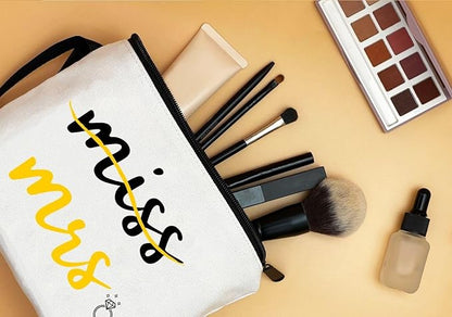 Wedding Gifts,Mrs Makeup Bag,Engagement Gifts for Daughter,Bachelorette Party,Bride Make Up Pouch,Bachelorette Gifts for Bride,Wedding Registry Gifts,Gifts for Newly Engaged Couples