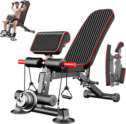 Adjustable Weight Bench - Utility workout Benches for Exercise
