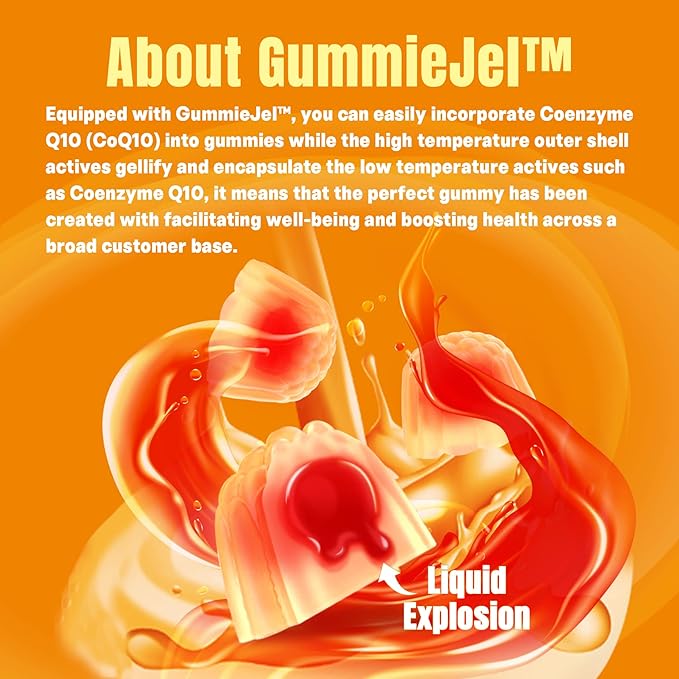 Sugar-Free CoQ10-250mg Filled Gummies - 4 Months Supply - Plus Omega-3, Vitamin B3 & Zinc, High Absorption Coenzyme Q10 Supplements for Heart Health, Cellular Energy & Antioxidant Support, 2-Pack