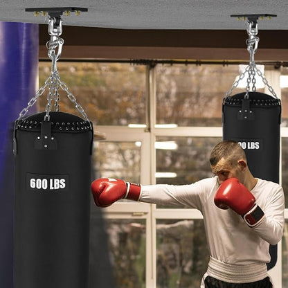 Eapele Punching Bag Hanger, Heavy Bag Ceiling Mount Holder for Hanging, 360° Swivel Boxing Bag Hanger for MMA Training, Muay Thai Bags, Heavy Duty Hook for Aerial Yoga, Porch Swings, Hammock Chairs