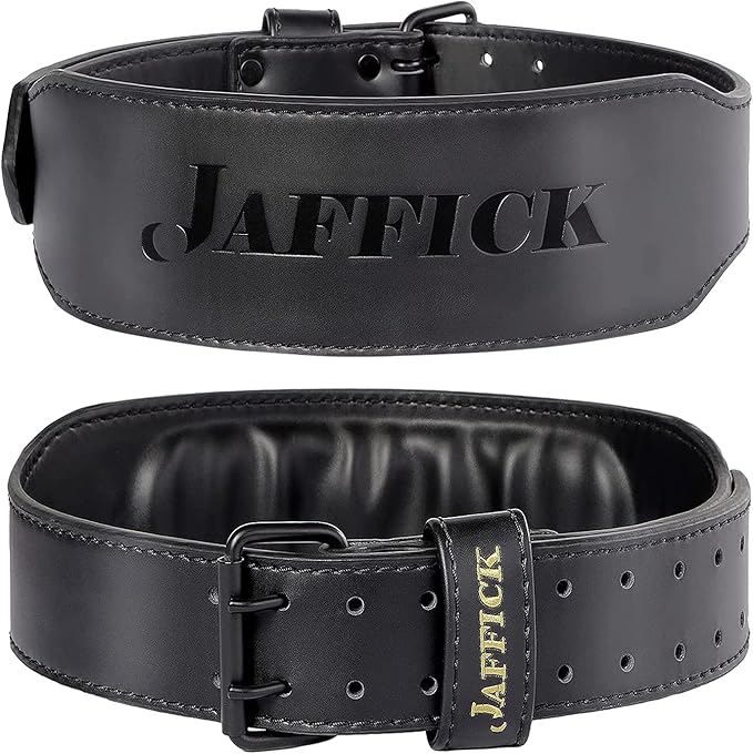 Jaffick Genuine Leather Weight Lifting Belt for Men