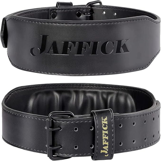 Jaffick Genuine Leather Weight Lifting Belt for Men