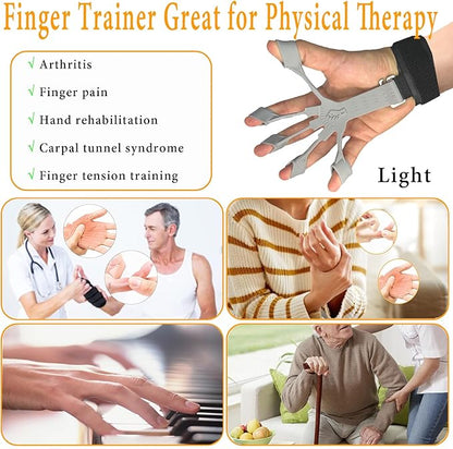Grip Strength Trainer with Forearm Strengthener Recover(5 PCS)