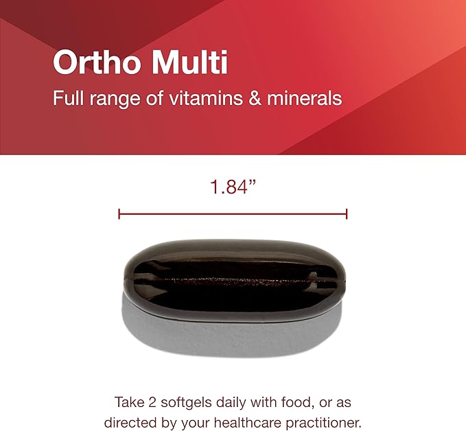 Protocol Ortho Multi Softgels for Men - Multivitamin for Prostate Health* - with Saw Palmetto, Zinc & CoQ10 - Men's Daily Multivitamin - Iron Free - 90 Softgels