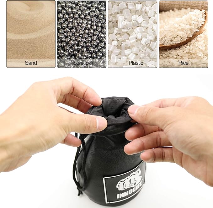 INNOLIFE Boxing Slip Bag, Boxing Dodge Hide Speed Bag Maize Ball Leather Ball for Reflex Training, Boxing, Kickboxing, MMA Pendulum Training