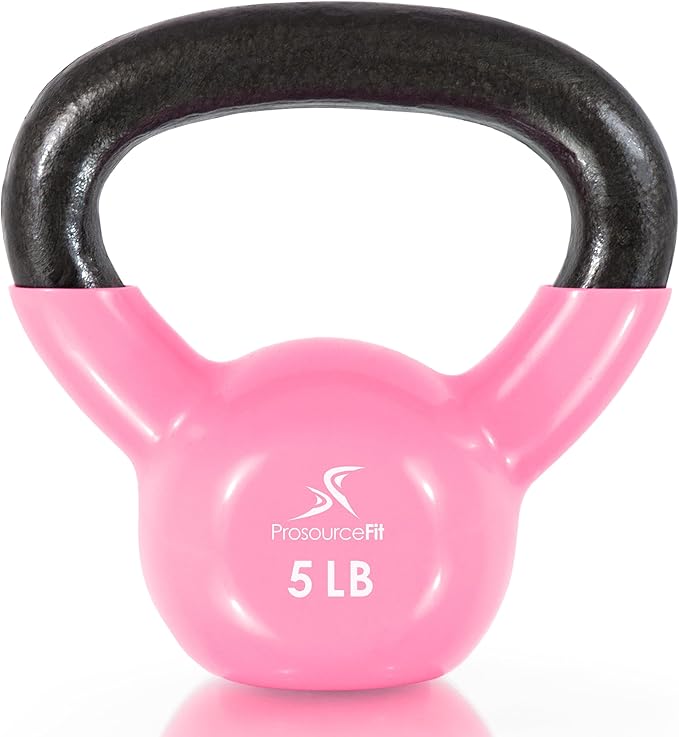 ProsourceFit Vinyl Coated Cast Iron Kettlebells for Full