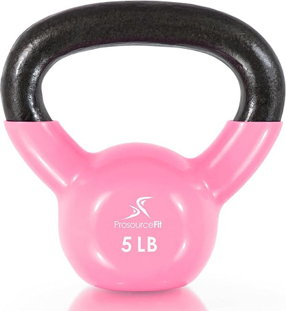 ProsourceFit Vinyl Coated Cast Iron Kettlebells for Full