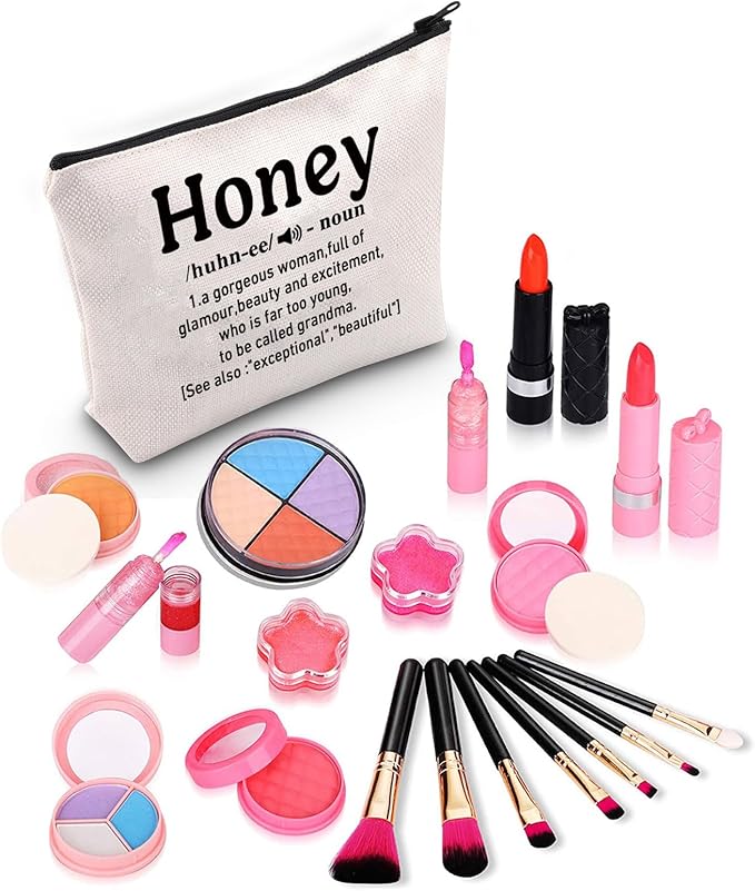 ZJXHPO Honey Definition Cosmetic Bag, Grandma Survival Kit, Best Grandma Ever Makeup Bag With Zipper, Appreciation Gift for Mothers Day