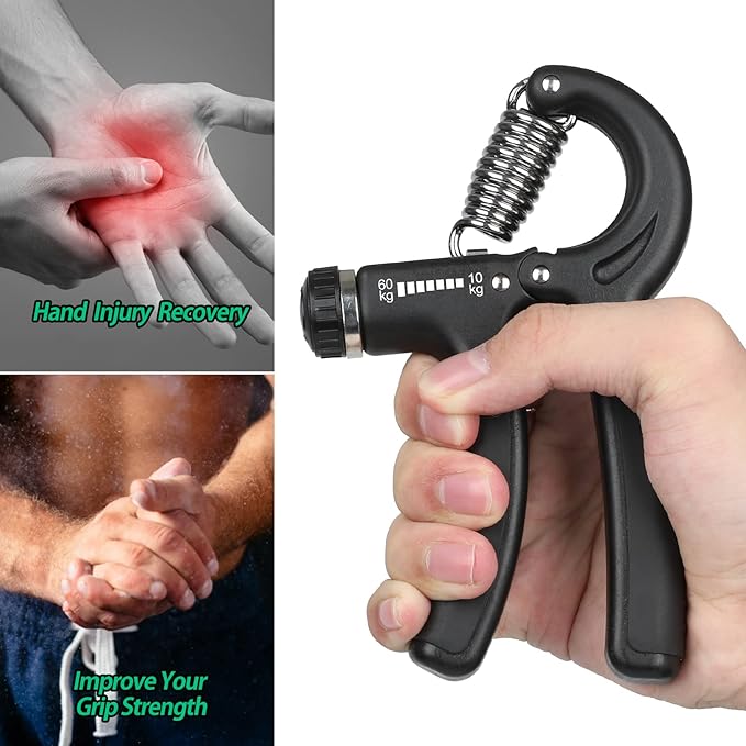 Grip Strength Trainer 22-132Lbs (10-60kg), (10-60kg), Forearm