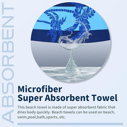 4 Pack Lightweight Thin Beach Towel Oversized 71"x32"